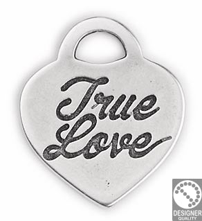 Heart Pendant "True Love" - Size 20x23mm