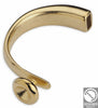 Half bracelet with setting ss39 for 8x4mm - Size 35x63mm - Hole 8x4mm