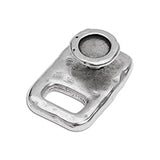 Clasp buckle with setting ham. SS34 - Size 25.7x16.5mm - Hole 9x5mm