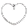 Heart motif wireframe pendant - Size 41.6x36.2mm