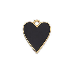 Heart floral pendant - Size 13.4x16.3mm