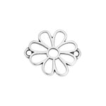 Motif daisy flower vitraux with 2 rings - 15,9x19,3mm