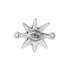 Starfish motif with eye with 2 rings 17,6x21,4mm