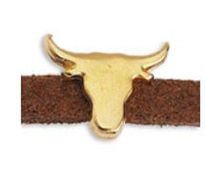 Bull's head motif for 2.5x1.5mm - Size 8.7x7mm - Hole 2.5x1.5mm