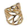 Ring leaf wireframe 17mm - Size 26.2x21mm