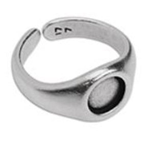 Ring with 7mm fb setting 17mm - Size 10.8x20.4mm