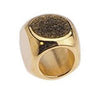 Brass rounded cube bead 4mm H2.8mm - Size 4x4mm - Hole 2.8mm