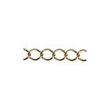Brass chain extension 5.1x3.9mm - Size 5.1x3.9mm