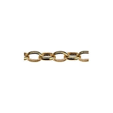 Brass chain oval 5.2x3.8mm - Size 5.2x3.8mm