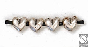 Heart bead - Size 8x7mm - Hole 2.5mm