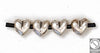 Heart bead - Size 8x7mm - Hole 2.5mm