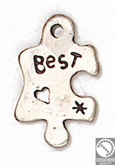 Jigsaw "best" pendant - Size 15x24mm