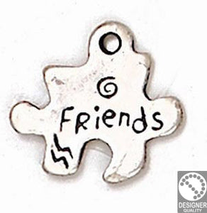 Jigsaw "friends" pendant - Size 21x20mm