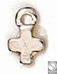 Minature cross pendant - Size 6x10mm
