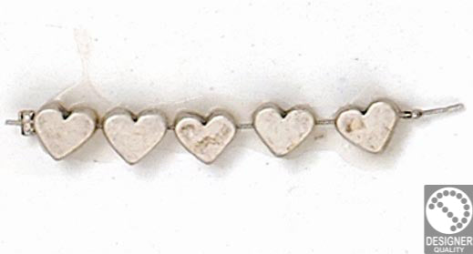 Small heart bead - Size 6x5mm - Hole 1.5mm