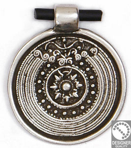 Big ethnic pendant - Size 50x59mm - Hole 5.3mm