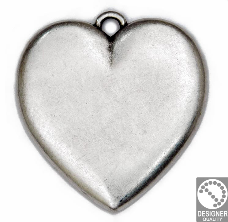 Big heart pendant - Size 52x55mm