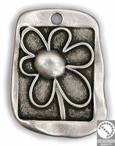 Flower pendant - Size 28x38mm