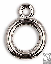 ROUND MOTIF FOR TOGGLE CLASP - Size 14x19mm