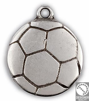 Soccer ball pendant - Size 23x28mm