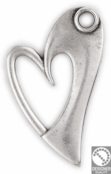 Heart pendant - Size 35x55mm