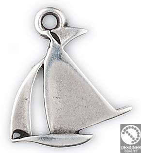 Small Boat pendant - Size 21x25mm