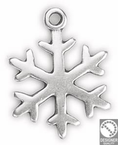 Snowflake pendant - Size 18.2x23.7mm
