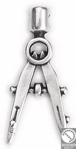 Compasses pendant - Size 12.4x28.4mm - Hole 2mm