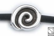 Swirl bead - Size 8x7mm - Hole 2mm