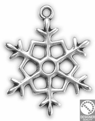 Snowflake pendant - Size 24x31mm