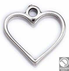 Heart wireframe - Size 18x18mm