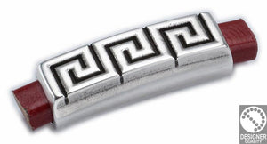 Bracelet motif for regaliz 10x7 meander - Size 41x14mm - Hole 10x7mm