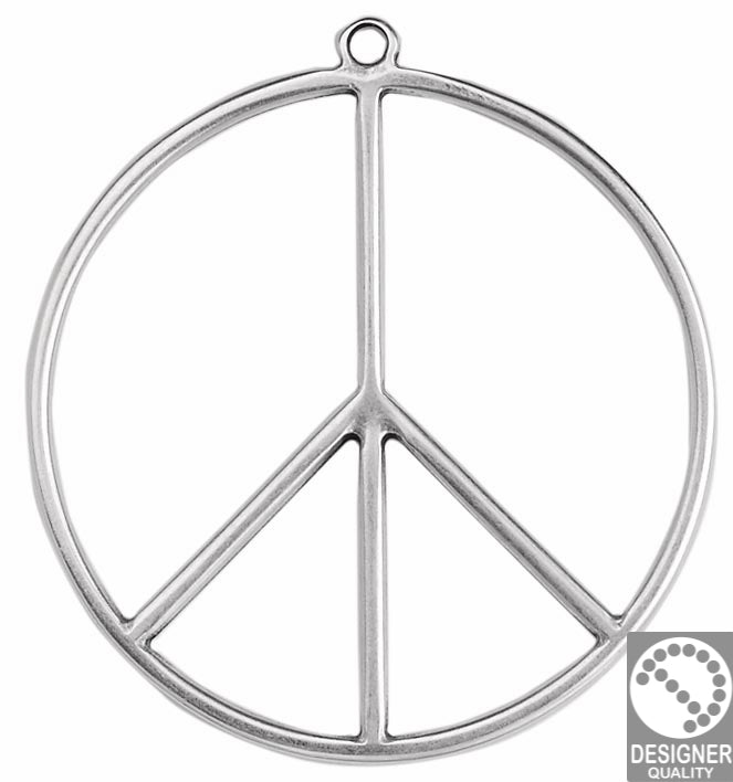 Peace sign big - Size 53x58mm
