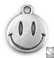 Happy face - Size 12x15mm