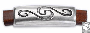 Bracelet tube for regaliz 10x7 - Size 39x14mm - Hole 10x7mm