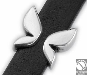 Butterfly bracelet motif for stripe 10x2.5mm - Size 15x16mm - Hole 10x2.5mm