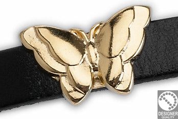 Bracelet motif for stripe butterfly 10x2mm - Size 22x15mm - Hole 10x2mm
