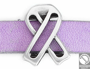 Awareness Ribbon wireframe for flat 10x2.5mm - Size 13x18mm - Hole 10x2.5mm
