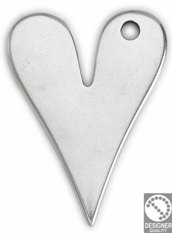 Heart pendant small - Size 28x38mm