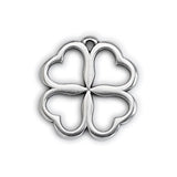 Pendant Flower with hearts frame - Size 20x22mm