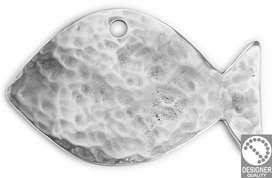 Fish hammered - Size 46x29mm