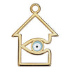 House with eye small - Size 31x42mm