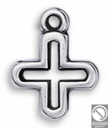 Small Cross pendant - Size 11x14mm