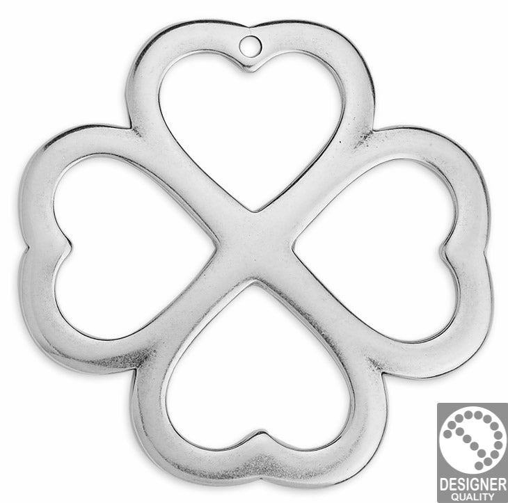 4leaf clover wirefr. 61mm pendant - Size 59x59mm