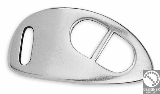 Buckle clasp 42mm for 10x2mm - Size 40x21mm - Hole 10x2mm