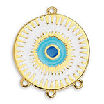 Boho eye disc with 4 eyes - Size 27x32mm