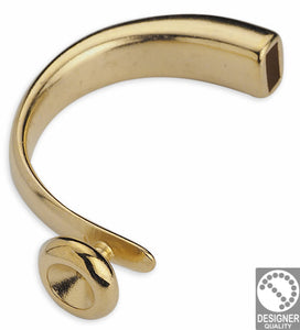 Half bracelet with setting ss39 for 8x4mm - Size 35x63mm - Hole 8x4mm
