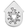 Charm home 85mm with hearts - Size 62x82mm
