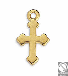 Cross byzantine 16mm pendant - Size 9x16mm