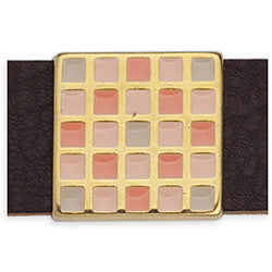 Boho Square Pixel for 20x2.5mm - Size 22x22mm - Hole 20x2.5mm